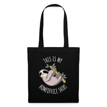 Funny sloth, home office shirt, saying. - Tote Bag - black - Front