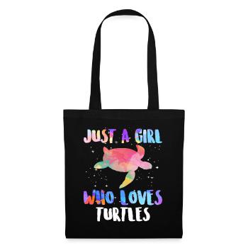 Turtle sea ocean girl the turtles - Tote Bag - black - Front