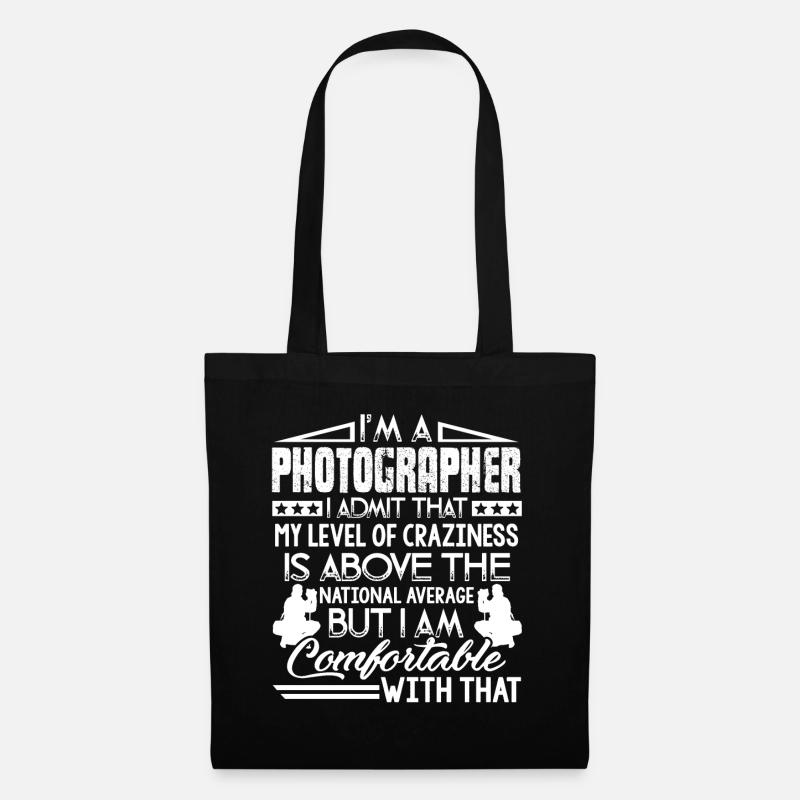 Fotograf Ich bin ein Fotograf - Stoffbeutel - Schwarz