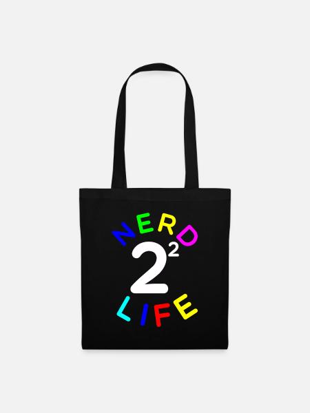 Nerd Math Life - Stoffbeutel - Schwarz