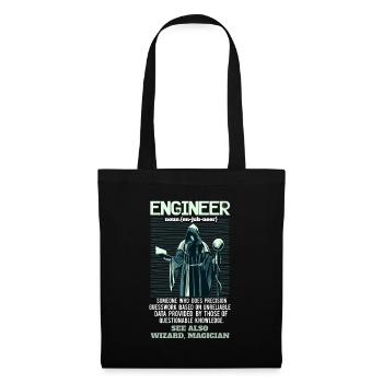 Engineer definition funny saying gift - Tote Bag - black - Front