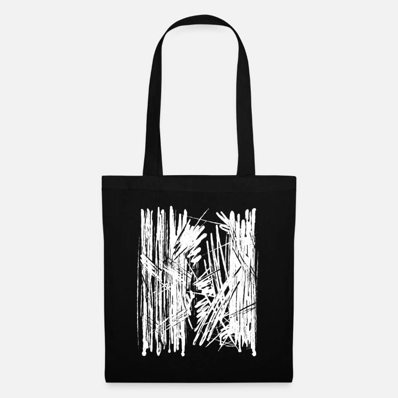 Farbklecks Paint Splash Drawing - Tote Bag - black