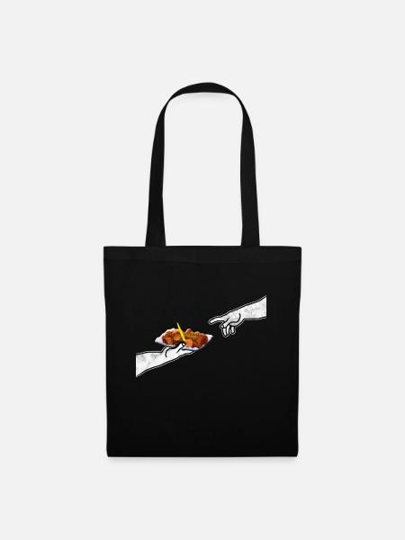Die Göttliche Currywurst - Stoffbeutel - Schwarz