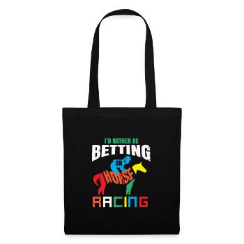 Courses hippiques Hippodromes - Sac en tissu - noir - Devant