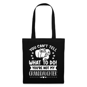 Grandpa Grandfather Saying Granddaughter Birthday Gift - Tote Bag - black - Front