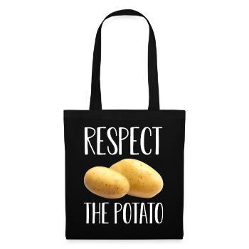 Kartoffel- Wurzelgemüse-Pun Vegane Pommes frites - Stoffbeutel - Schwarz - Vorne