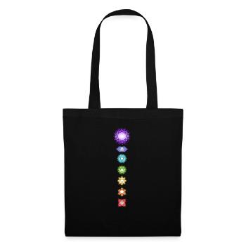 Yoga Meditation Spiritual Body Energy Chakras - Tote Bag - black - Front