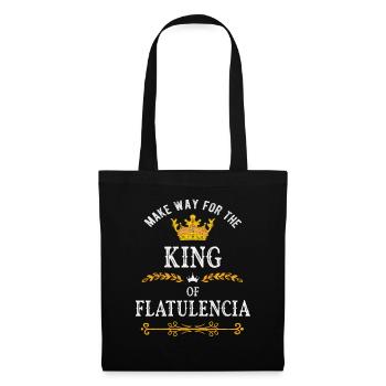 Roi de Flatulenzia - Pets - Sac en tissu - noir - Devant