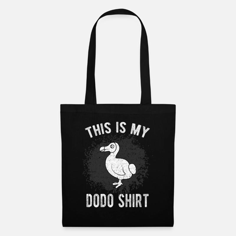 Dodo Vogel - Lustiges Dodo - Stoffbeutel - Schwarz