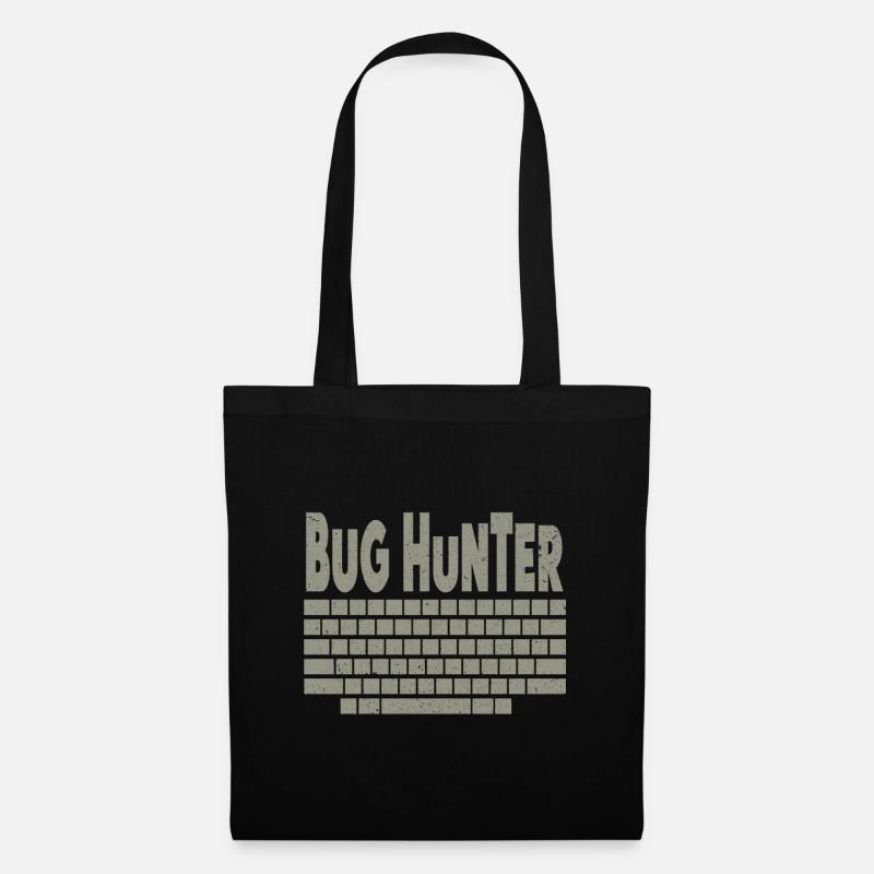 Bugs Bug Gamer Game Zocker Spielfehler - Stoffbeutel - Schwarz