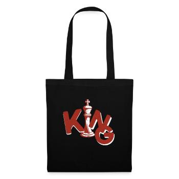 Checkmate Chessboard King Checker - Tote Bag - black - Front