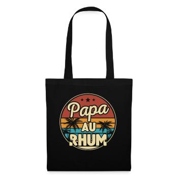Papa Au Rhum - Sac en tissu - noir - Devant