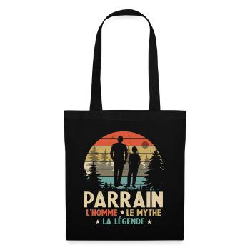 Parrain L'homme Le Mythe La Légende - Sac en tissu - noir - Devant