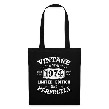Vintage 1974 Limited Edition Perfectly Aged - Tote Bag - black - Front