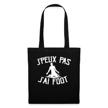 Je Peux Pas J'ai Foot - Sac en tissu - noir - Devant