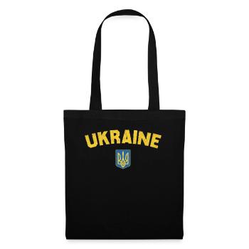 UKRAINE Flag - Tote Bag - black - Front