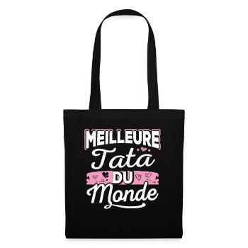 Meilleure Tata Du Monde - Sac en tissu - noir - Devant