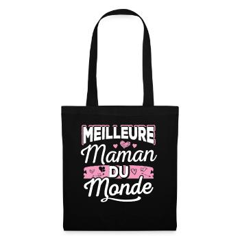 Meilleure Maman Du Monde - Sac en tissu - noir - Devant