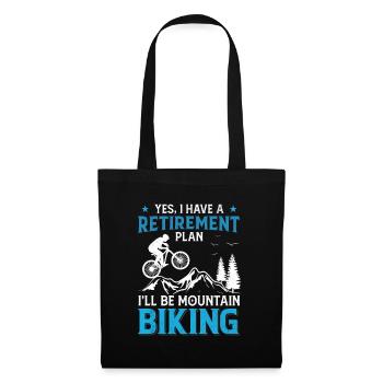 Retirement Plan - Mountain Biking - Tote Bag - black - Front