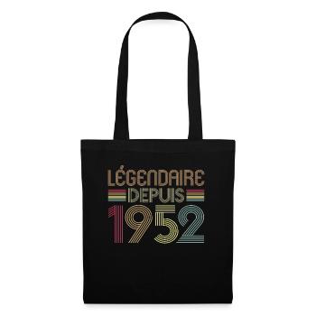 Légendaire Depuis 1952 - Sac en tissu - noir - Devant