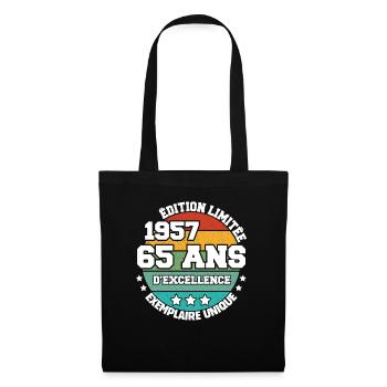1957 65 Ans Edition Limitée 65 Ans D'excellence - Sac en tissu - noir - Devant