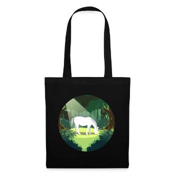 Cheval - Sac en tissu - noir - Devant