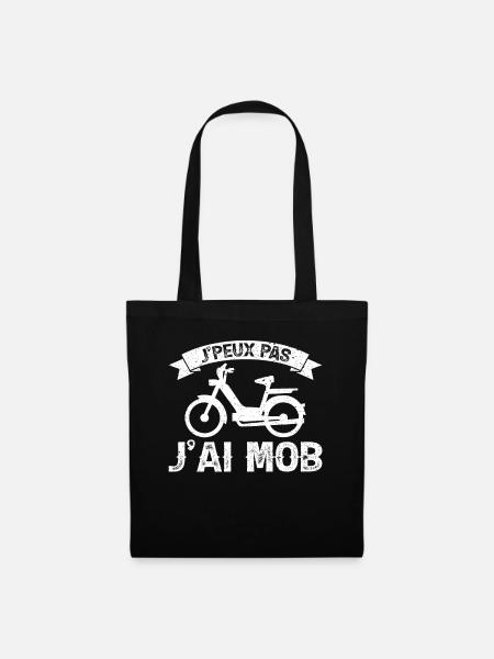 Je Peux Pas J'ai Mob Mobylette Cadeau 103 - Sac en tissu - noir