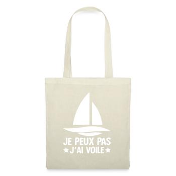 Je Peux Pas J'ai Voile - Sac en tissu - nature - Devant