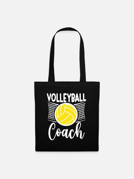 Volleyballtrainer - Stoffbeutel - Schwarz