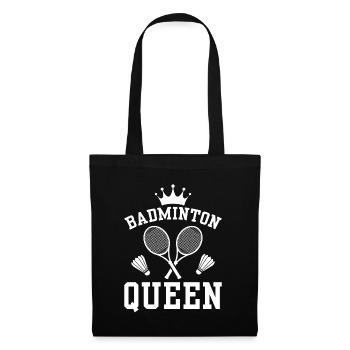 Badminton Queen - The Queen Of Badminton - Tote Bag - black - Front