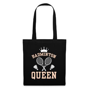 Badminton Queen - The Queen Of Badminton - Tote Bag - black - Front