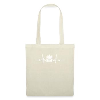 Fréquence Cardiaque Orgue - Sac en tissu - nature - Devant