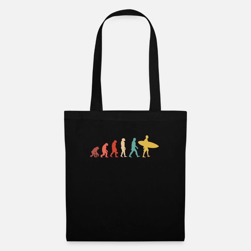 Évolution Du Surf - Sac en tissu - noir