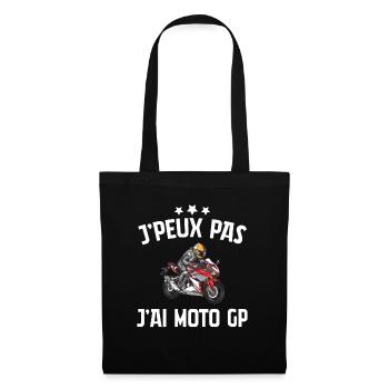Je Peux Pas J'ai Moto Gp - Sac en tissu - noir - Devant