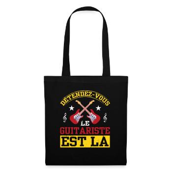 Détendez-vous Le Guitariste Est Là - Sac en tissu - noir - Devant