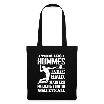 Les Meilleurs Hommes Font Du Volleyball - Sac en tissu - noir - Devant