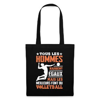 Les Meilleurs Hommes Font Du Volleyball - Sac en tissu - noir - Devant