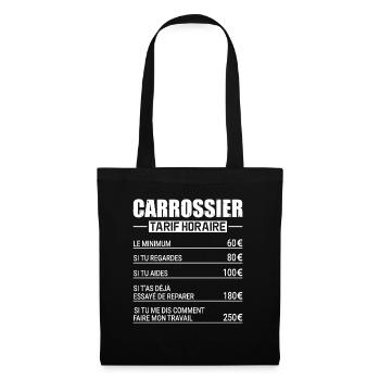 Le Tarif Horaire D'un Carrossier - Sac en tissu - noir - Devant