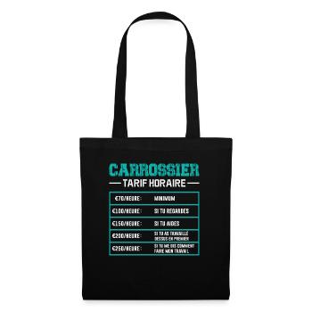 Le Tarif Horaire D'un Carrossier - Sac en tissu - noir - Devant