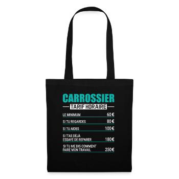 Le Tarif Horaire D'un Carrossier - Sac en tissu - noir - Devant