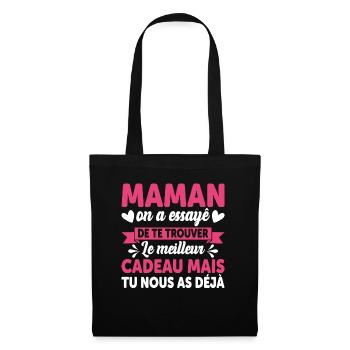 Maman Anniversaire Cadeau Fête Des Mères Noël Mama - Sac en tissu - noir - Devant
