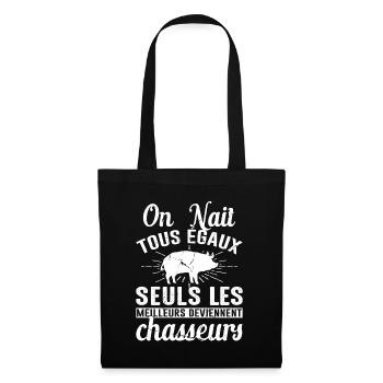 Les Meilleurs Deviennent Chasseurs Chasser Cadeau - Sac en tissu - noir - Devant