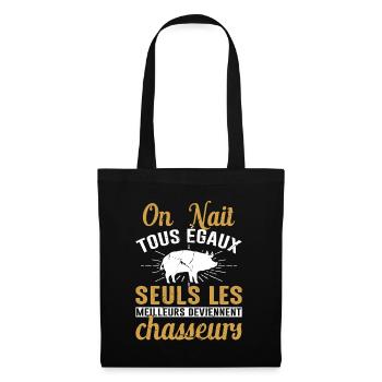 Les Meilleurs Deviennent Chasseurs Chasser Cadeau - Sac en tissu - noir - Devant