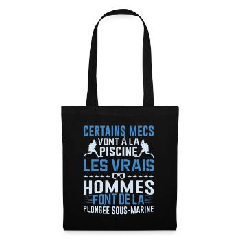 La Plongée Sous-marine Mer Idée Cadeau Poisson Eau - Sac en tissu - noir - Devant
