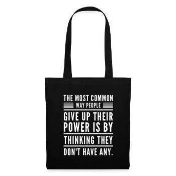 La façon la plus courante d’inspiration et de motivation - Sac en tissu - noir - Devant