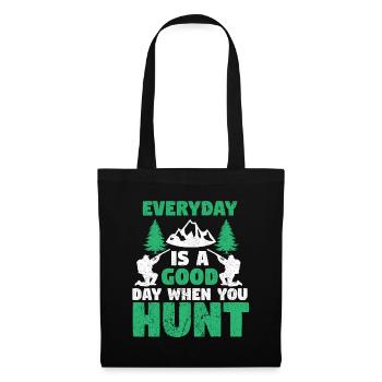 Hunting Hunting Hunter Rifle Shooting Game Hunting - Tote Bag - black - Front