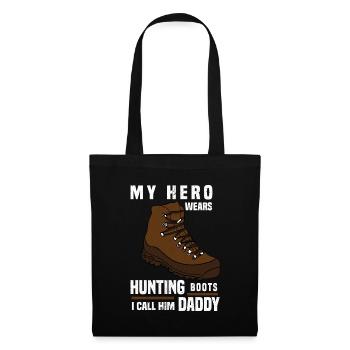 Hunting Hunting Hunter Rifle Shooting Game Hunting - Tote Bag - black - Front