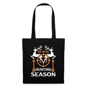 Hunting Hunting Hunter Rifle Shooting Game Hunting - Tote Bag - black - Front