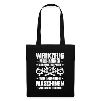 Werkzeugmechaniker Werkzeugmacher Tool & Die Maker - Stoffbeutel - Schwarz - Vorne