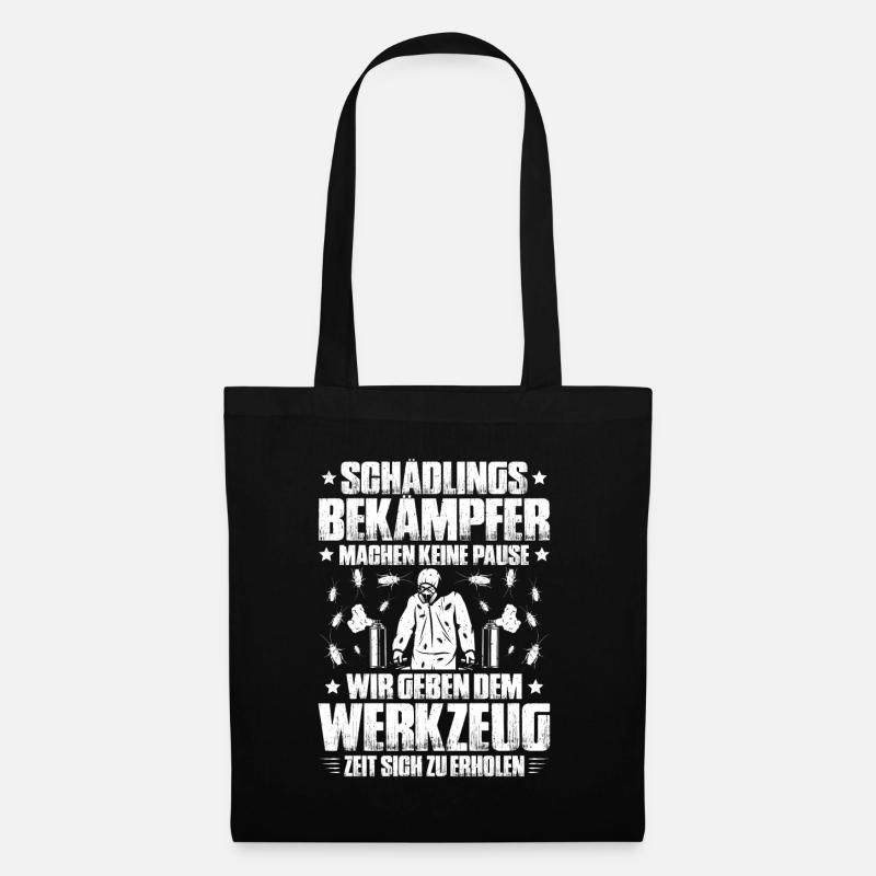 Schädlingsbekämpfer Kammerjäger Exterminator - Stoffbeutel - Schwarz
